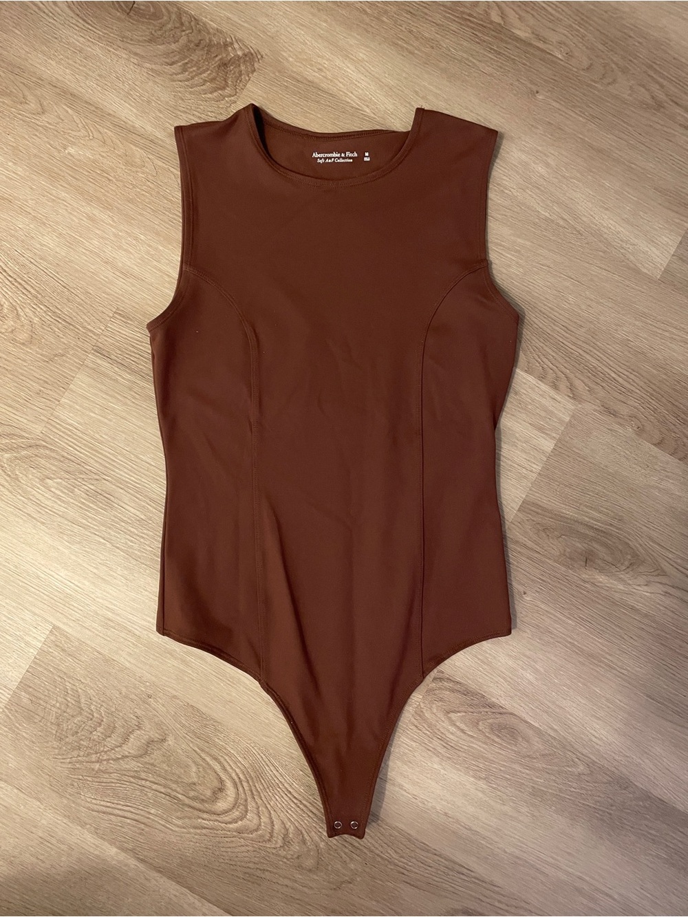 Abercrombie & Fitch Brown Sleeveless Bodysuit Supersoft